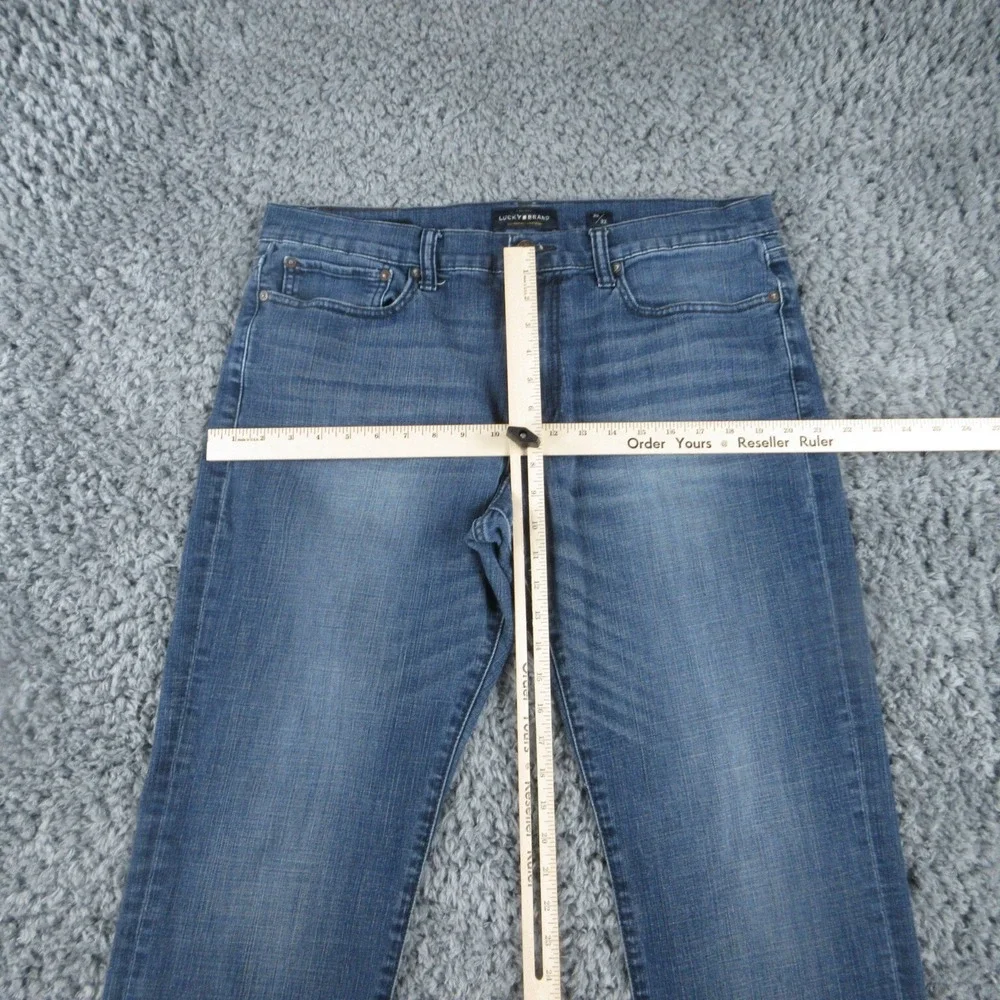Lucky Brand Jeans Mens 36x32 Blue Denim 121 Slim 37x30.5*